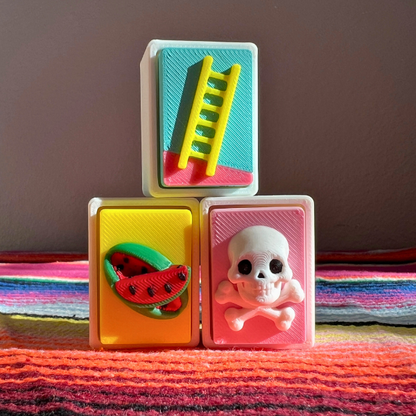 Lotería Card Fidget Clicker Keychain