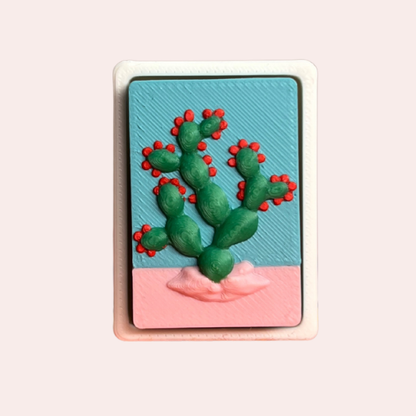 Lotería Card Fidget Clicker Keychain