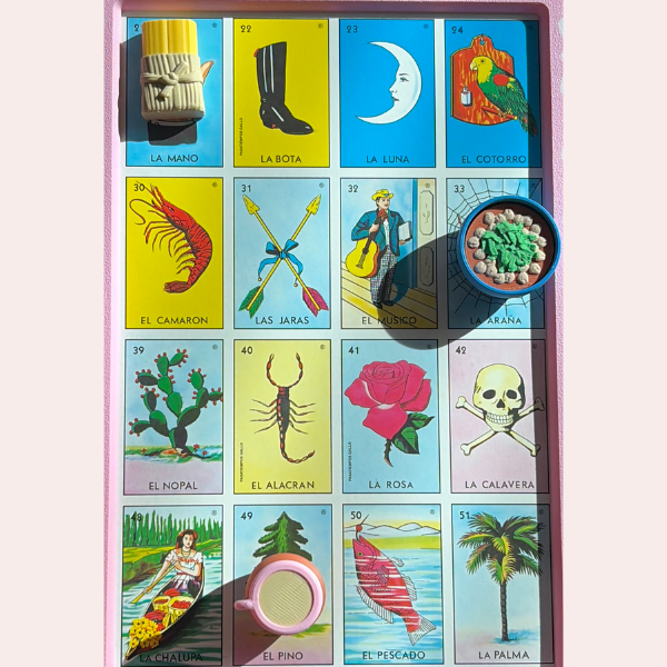 Loteria Fichas Sponch, Gansito, Penguino, Tamale, Pozole, Cafeccito
