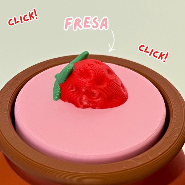 Mexican Drinks Fidget Clicker Keychain
