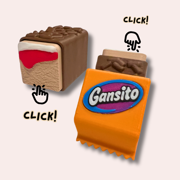 Gansito Fidget Clicker Keychain