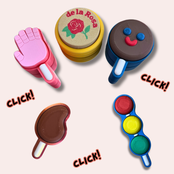 Best Sellers 5-Pack Fidget Clicker Keychains