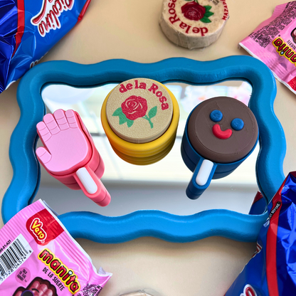 Mexican Food Fidget Clicker Keychains